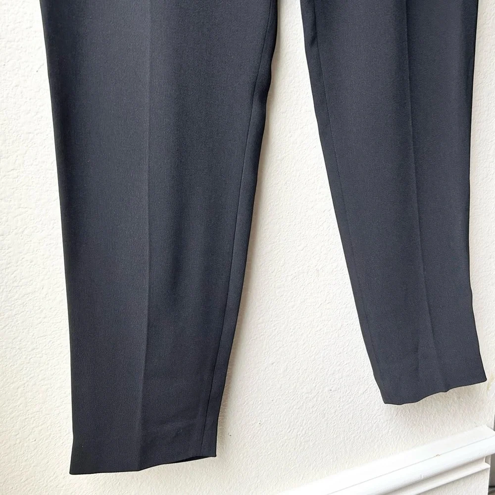 ALEXANDER WANG Black Onyx Ankle-length Tapered Leg Ankle Pants Sz 4